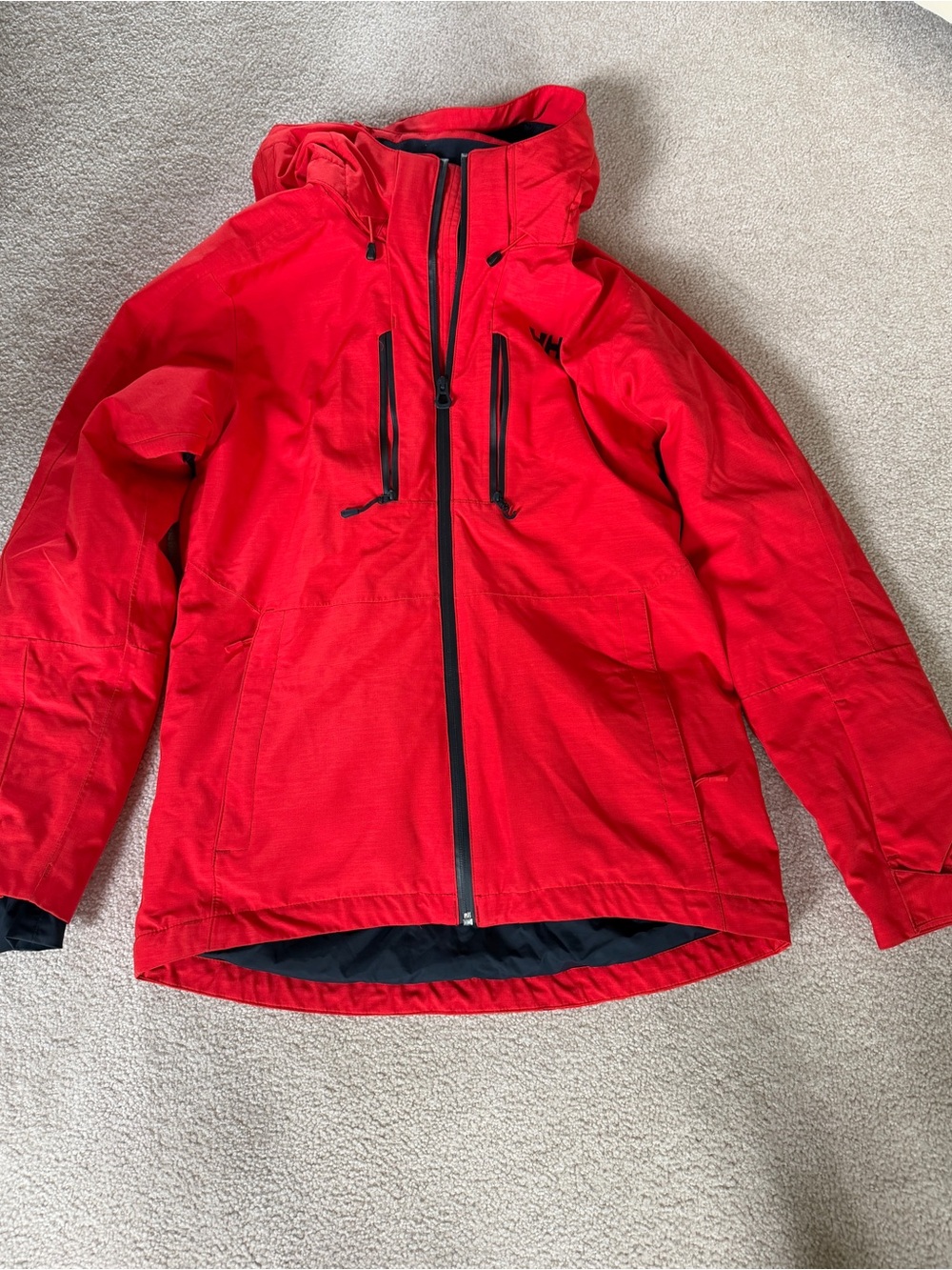 Helly Hansen Red and Black Hooded Jacket